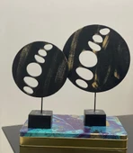 2 Li Halka Takım Biblo Heykel Özel Tasarım Obje thumbnail 12