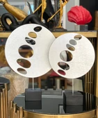 2 Li Halka Takım Biblo Heykel Özel Tasarım Obje thumbnail 1