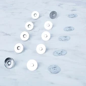 Loren Manyetik Gümüş Metal 5 li Çıt Çıt Set thumbnail 1