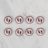 Loren Crafts vişne çürüğü 8 li ayak izi düğme - 43 thumbnail 2