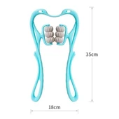 BUFFER® Çok Fonksiyonlu Manuel Altı Tekerlekli Boyun Masaj Aleti thumbnail 4