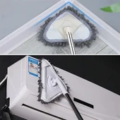 BUFFER® Teleskopik Saplı 150 cm Üçgen Mop Cam Duvar Tavan Fayans Parke Temizleyici Mop thumbnail 3