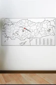 Yazılabilir Türkiye Haritası Manyetik Duvar Stickerı 110 x 56 cm thumbnail 4