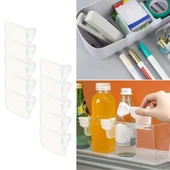 BUFFER® 10'luŞeffaf Buzdolabı Yan Kapı Düzenleyici Buzdolabı Dolap İçi Bölümleyici Aparatlar - 1