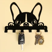 Loren Home Siyah Metal Köpek Anahtarlık thumbnail 1