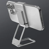 BUFFER®  360 derece Dönen Tüm Telefon Tipleri İle Uyumlu Metal Telefon Standı Braket thumbnail 2