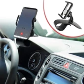 BUFFER® Araç İçi Konsola Takılan Döner Başlıklı Telefon Kıskacı Telefon Tutucu - 1