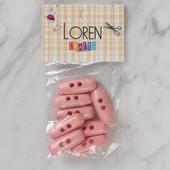 Loren Crafts pembe 8 li çoban düğmesi - 81 thumbnail 1