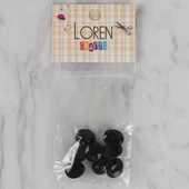Loren Crafts siyah 8 li düğme - 230 thumbnail 1