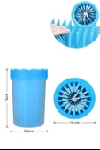 BUFFER® Silikon Jel Fırçalı Kedi Köpek Pati Ayak Yıkama Temizleme Kovası (Küçük) - 7