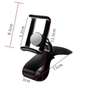 BUFFER® Araç İçi Konsola Takılan Döner Başlıklı Telefon Kıskacı Telefon Tutucu - 4