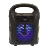 Tutmalı Mini Hoparlör Işıklı Taşınabilir Bluetooth Wireless Radyolu Sd Kart ve USB Girişli Hoparlör thumbnail 1