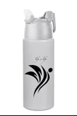 BUFFER® Kilitlenebilen Matara Güvenlikli Suluk Sporcu Matarası Spor Su Şişesi İçecek Şişesi 700ml - 8
