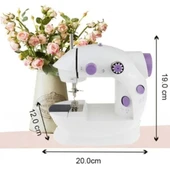 BUFFER® Pratik Taşınabilir Elektrikli veya Pilli Seyahat Tipi Hız Ayarlı Kademeli Dikiş Makinesi thumbnail 5