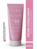 The Ceel Spf 50+ Tone Up Pink Sunscreen Ton Eşitleyici Yüz Güneş Kremi 50 ml - 1