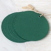 Loren 10'lu Yuvarlak Yeşil Etiket ve Klipsli Etike thumbnail 2