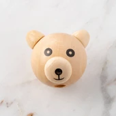 Loren 1 Adet Kulağı Natural Ayıcık Figürlü Ahşap B thumbnail 1