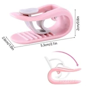 BUFFER® 4 Adet İğnesiz Yorgan Çarşaf Ve Perde Tutucu Sabitleyici Kaydırmaz Örtü Düzenleyici Klips thumbnail 6