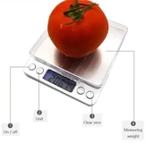 BUFFER® Elektronik 3 kg Kapasiteli Dijital Hassas Kantar Mutfak Tartısı Terazi - 6