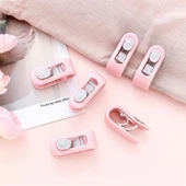 BUFFER® 4 Adet İğnesiz Yorgan Çarşaf Ve Perde Tutucu Sabitleyici Kaydırmaz Örtü Düzenleyici Klips thumbnail 5