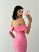 MADONNA YAKA UZUN ELBİSE thumbnail 3