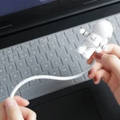 BUFFER® USB Astronot Gece Lambası, Masa Lambası, Kitap Okuma Lambası Işığı - 3