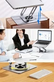 BUFFER® 360 Derece Dönebilen Hava Aldıran Laptop Standı - 7