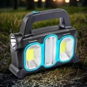 BUFFER®  Hurry Bolt Güneş Enerjili Taşınabilir Çalışma Lambası – Powerbank Özellikli - 1