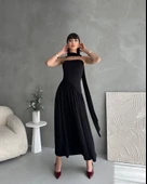 Kadınboğaz Kolsuz Maxi Boy Kalem Elbise thumbnail 3