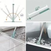 BUFFER® Teleskopik Oynar Başlıklı Cam,Zemin Silme Aparatı Çekçek thumbnail 4