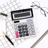 BUFFER® 12 Haneli Geniş LCD Ekran, Pilli Büyük Düğmeli Hesap Makinesi - 4