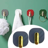 BUFFER®  2li Yapışkanlı Retro Askılık Dolap Kapak Kulpu Gri - 1