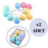 BUFFER® Dekoratif Minik 10 Toplu Ledli  Dekoratif Dolama Renkli Led thumbnail 8