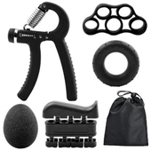 BUFFER® 5 Parça El, Kol ve Parmak Egzersiz Spor Aletleri Seti Fitness Takımı - 1