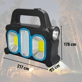 BUFFER®  Hurry Bolt Güneş Enerjili Taşınabilir Çalışma Lambası – Powerbank Özellikli - 4