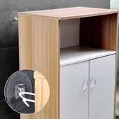 BUFFER® Yapışkanlı Eşya Sabitleyici Aparat Deprem Güvenliği Çocuk Koruma Sabitleme Aparatı 1 Çift thumbnail 2