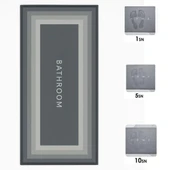 BUFFER® Sihirli Süper Su Emici Kaymaz Tabanlı Uzun Paspas 40*120 cm thumbnail 2