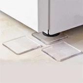 BUFFER® 4 Adet Silikon Şeffaf Koltuk Mobilya Masa Beyaz Eşya Yazıcı Koruyucu Kaydırmaz  Dayanıklı Pe thumbnail 1