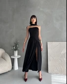 Kadınboğaz Kolsuz Maxi Boy Kalem Elbise thumbnail 1