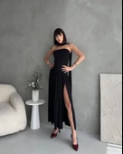 Kadınboğaz Kolsuz Maxi Boy Kalem Elbise thumbnail 4