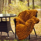 La Mia Jumbo Mor Dev Yün El Örgü İpi - J6 thumbnail 4