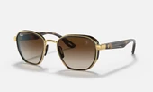 Ray-Ban Scuderia Ferrari 3674M F029A2 Gold-Brown Güneş Gözlüğü - 1