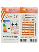 (10 Adet) Osaka 30W (200W) Beyaz Işık (6500K) E27 Duylu (Kalın Duy) Pervane Ampul thumbnail 5