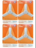 (4 Adet) Osaka 30W (200W) Beyaz Işık (6500K) E27 Duylu (Kalın Duy) Pervane Ampul thumbnail 1