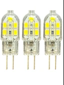 (3 Adet) Osaka 2W Beyaz Işık (6500K) G4 Duylu (İğne Bacak) Led Kapsül Ampul thumbnail 1