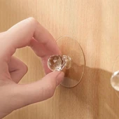 BUFFER® 2 Adet Kristal Kendiliğinden Güçlü Yapışkanlı Kulp Askısı Tutma Kolu - 2