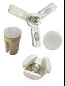 (1 Adet) Osaka 30W (200W) Beyaz Işık (6500K) E27 Duylu (Kalın Duy) Pervane Ampul thumbnail 3