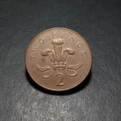 Escoines 3996368af49577cfd4 2002 two pence İngiliz sterlini 2 peni Bakır kaplamalı çelik ççt+ para - 3
