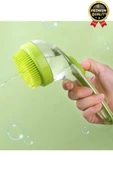 Özel Üretim Banyo Masaj Yapan Tarak Kedi Köpek Evcil Hayvan Sıvı Hazneli Silikon Yıkama Fırçası - 5