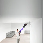 Dyson V11 Origin akülü süpürge, 185 AW, 60 dk çalışma süresi, Motorbar kendi kendini çözen, 3 mod, LCD ekran, uzun başlık, duvar istasyonu, nikel/mor - 4